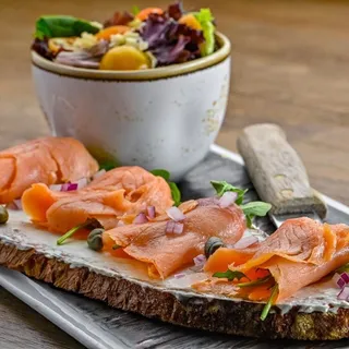 Smoked Salmon Tartine Breakfast