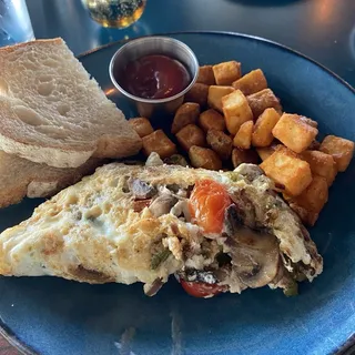 Egg White Veggie Omelet Breakfast