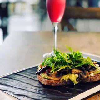 Avocado Mushroom Toast Breakfast