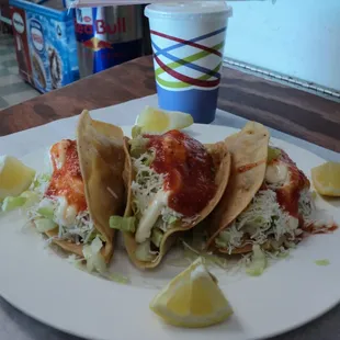 Deliciously prepared Tacos Dorados.