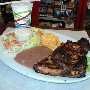 BBQ Ribs Yummy Dinner Plate