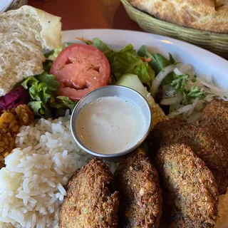 5 Pieces Falafel Dinner Plate
