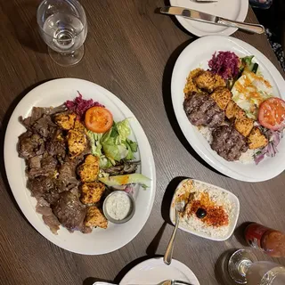 Chicken Shish and Doner Kebab