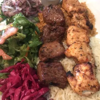 Chicken Shish and Chicken Adana Kebab