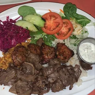 Lamb Adana and Kofte Kebab