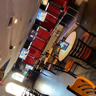 tables and chairs