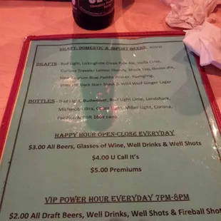 Great drink specials