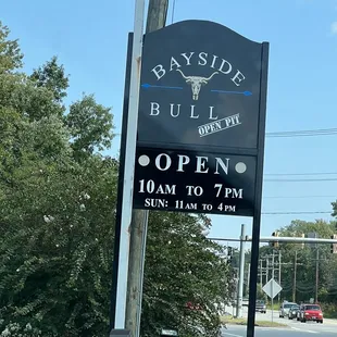 Bayside Bull Open 7 Days A Week