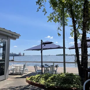 The view from the side patio