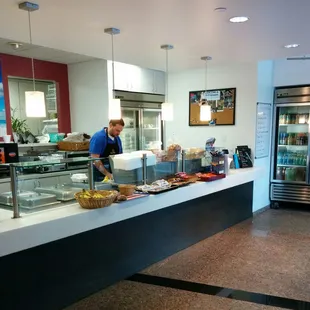 a man preparing food