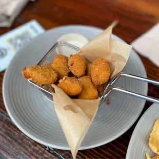 Smoked Gouda Mac n Cheese Bites ($12)