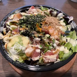 Bayside Bowl with mixed greens