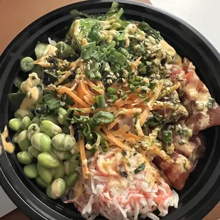 Salmon and Tuna Poke Bowl