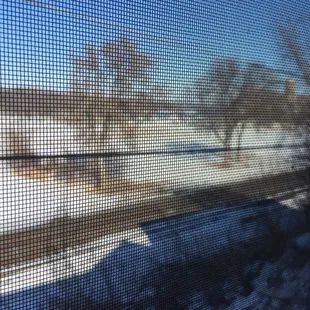 View of the river from the window seats