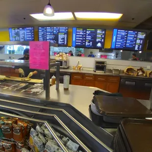 a view of the counter area