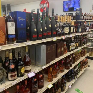 a wide selection of liquor