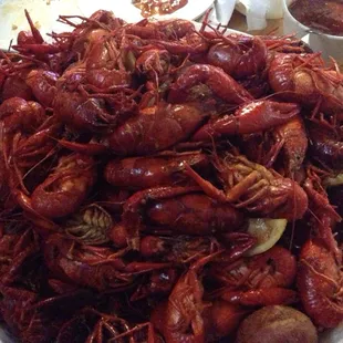 Boiled crawfish