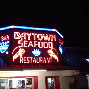 the front of the restaurant