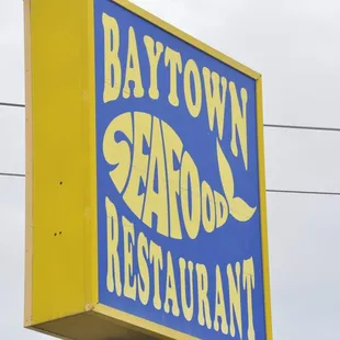 Outside sign a little hard to see from the main roadway