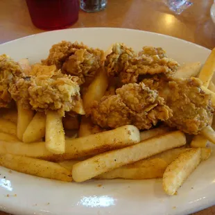 Fried oysters were delicious