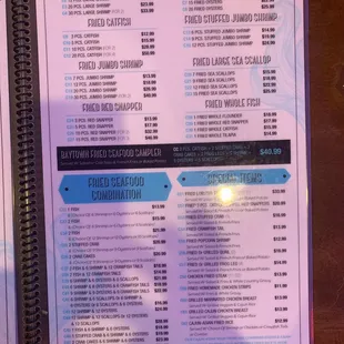 Page 4 of menu