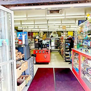the inside of a store