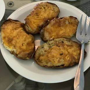 Twice baked potatoes prepared in store!