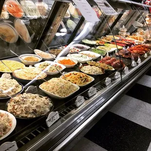 Prepared salads, marinated meats, and dips!