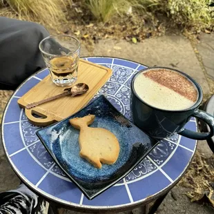 chai, shot of espresso, &amp; a lavender/early grey cookie