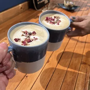 Caramel lavender latte