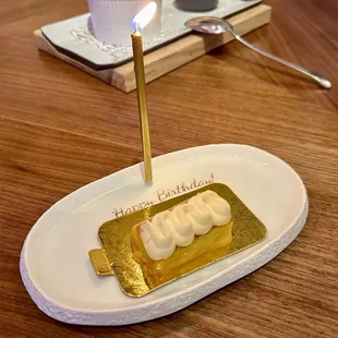 Birthday dessert