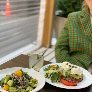 Quinoa Salad, Avocado Toast