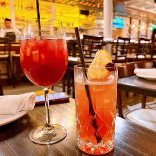 Red Sangria and forbidden sour  - I loved the forbidden sour, but the sangria was just fine