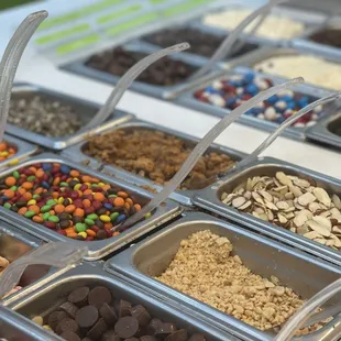 a variety of ice creams