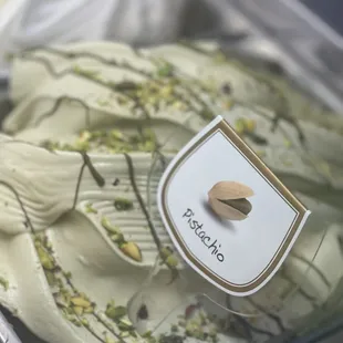 a close up of the ice cream