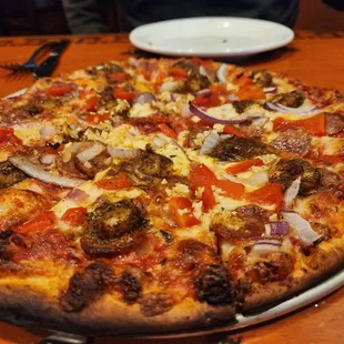 Cajun pizza (tchoupatoula?)