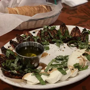 a plate of food on a table