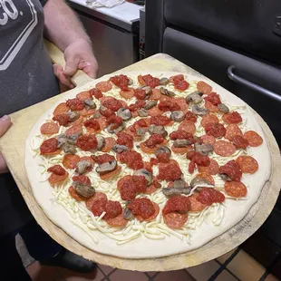 Ready for the oven