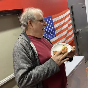 Having some tasty wings