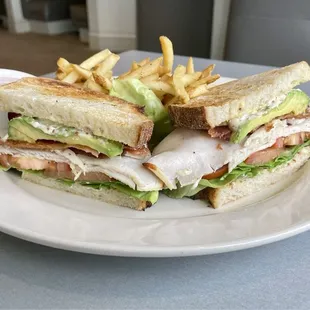 Turkey bacon avocado club