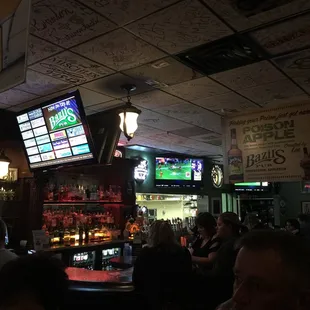 people sitting at the bar