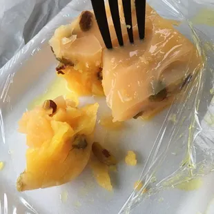 Mystery dessert, owner similar soup nazi from Seinfeld so I was too afraid to ask what it was