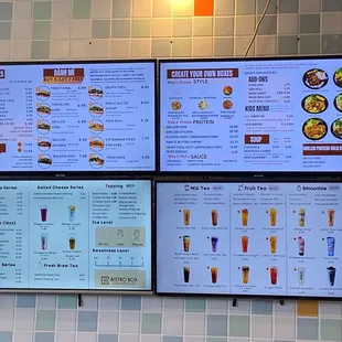 Most up to date menu