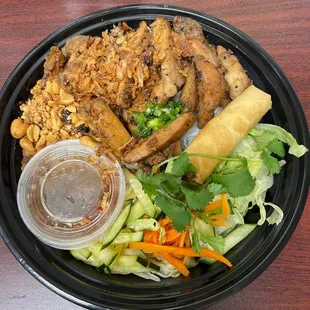 Chicken vermicelli bowl. Beautifully delicious!