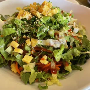 Yummy beef and vegetable rainbow bowl