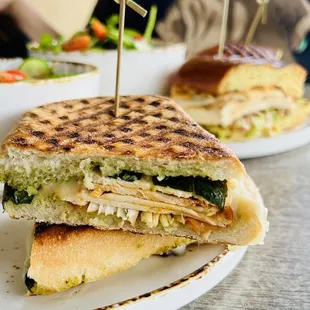 Chicken pesto panini