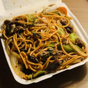 Double beef with mixed veggies and noodles - 5/5!