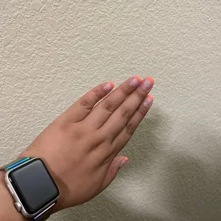 love my Peaches n cream gel nails