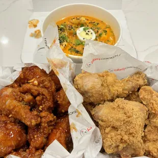 chicken wings and fried chicken, fried chicken wings, fried chicken, chicken, bbq wings, poultry, chicken wings, food, bbq chicken