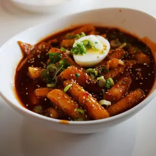 Tteokbokgi with mara sauce